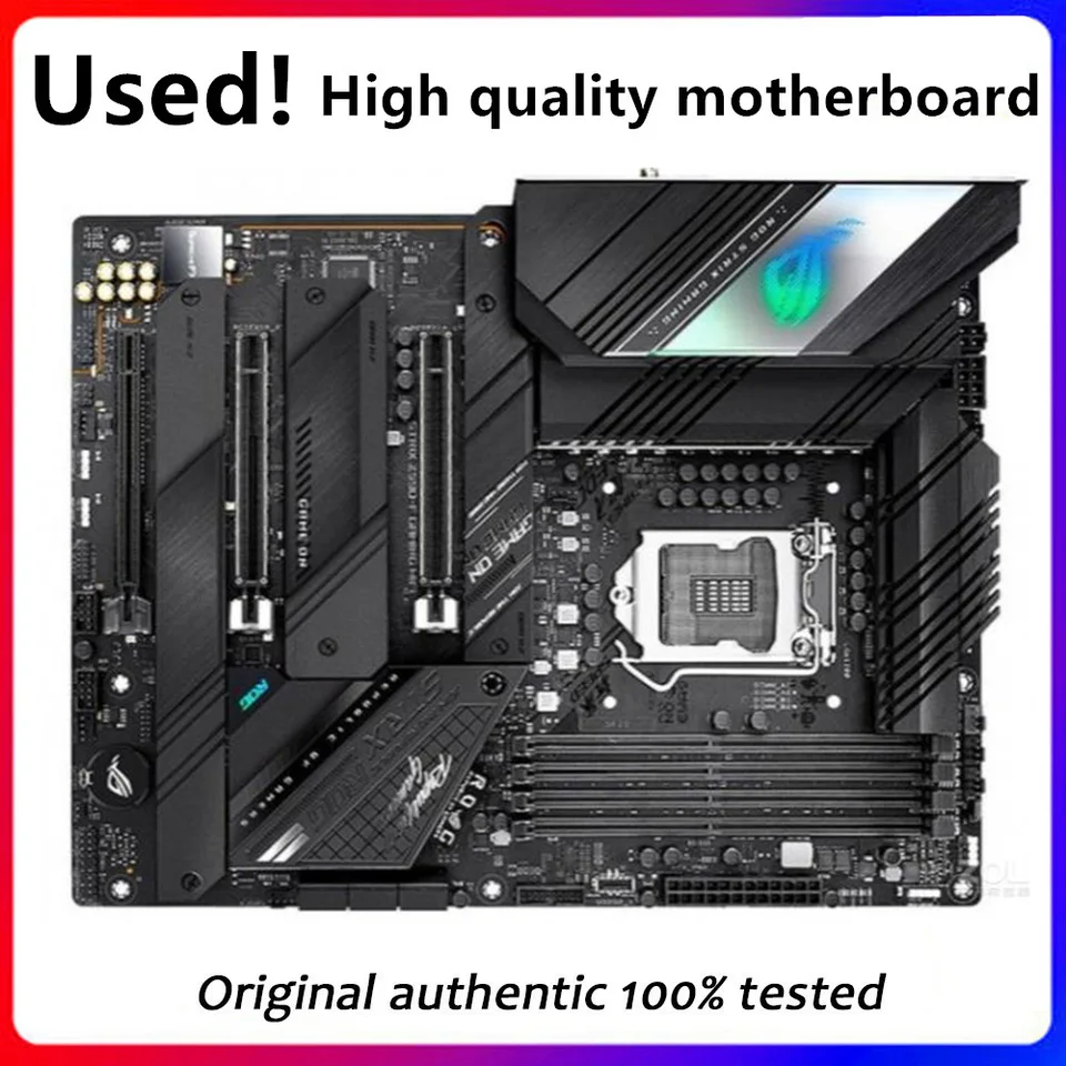 Používa sa pre ASUS ROG STRIX Z590-F Gaming WiFi Original Desktop Z590 DDR4 PCI-E4.0 Základná doska LGA 1200 Podpora i9 11900k 11.