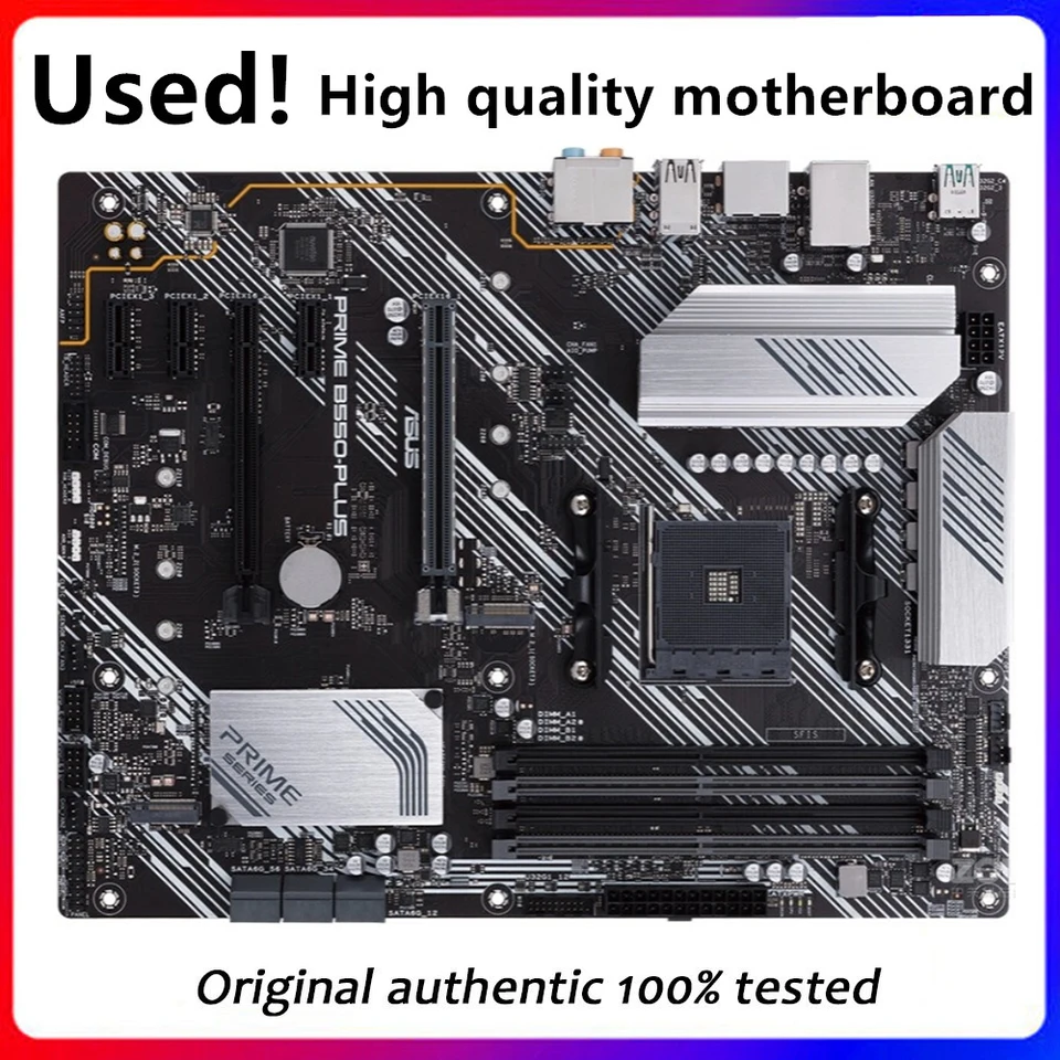 Používa sa pre základnú dosku ASUS Prime B550-plus AM4 pre AMD B550 plus B550 Original Desktop PCI-E 4.0 M.2 SATA3 hlavná doska