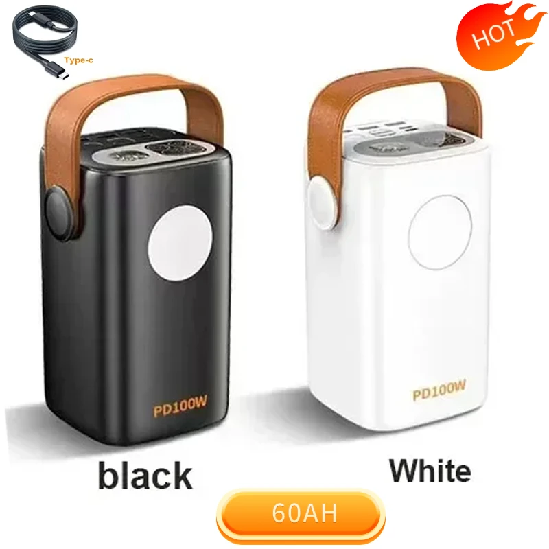 Power Bank PD100W 60000 mAh USB C Prenosná rýchle nabíjanie Externá náhradná batéria Veľká kapacita Powerbank pre notebook iPhone 16 Nové