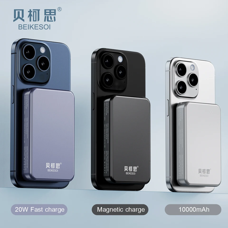 Power banka 10000 mAh pre MacSafe Magnetic Super Fast Beting Qi Wireless Charger Powerbank pre iPhone 15 14 13 Samsung Xiaomi