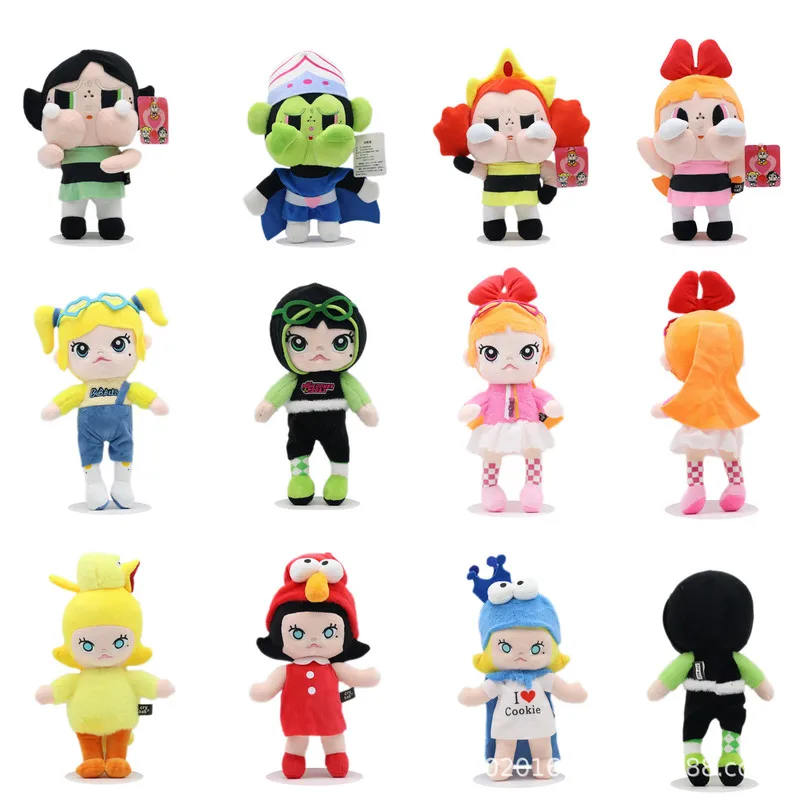Powerpuff Girls Plys Doll Ozdesia shouban Špeciálny popový príliv hračky dievča priateľ priateľ dar