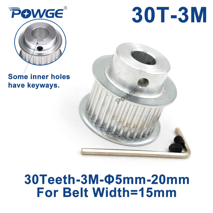 Powge 30 zuby HTD 3M Synchrónna kladka