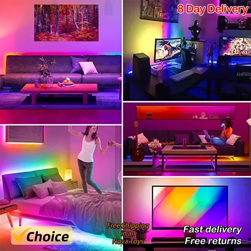 Pozadie Atmosféra Svetelné prúžky 5050RGB Farba Bluetooth 5V Svetlo SET TV TV Ločkový bar Atmosféra Svetlo