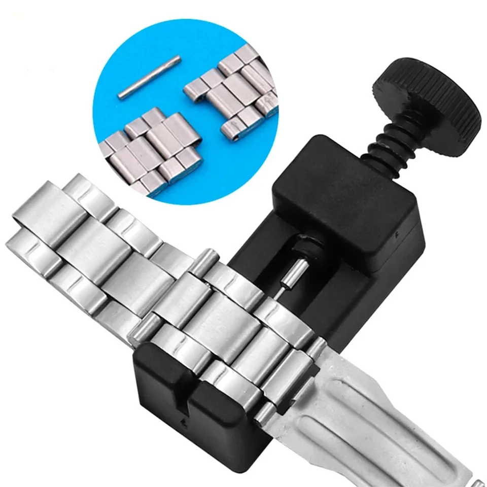 Pozerajte si pásový popruh Link Pin Remover Oprava nástrojov Adruster Band Link Opener Spring Bar Set pre hodiniek Ručné opravy náradia dielov
