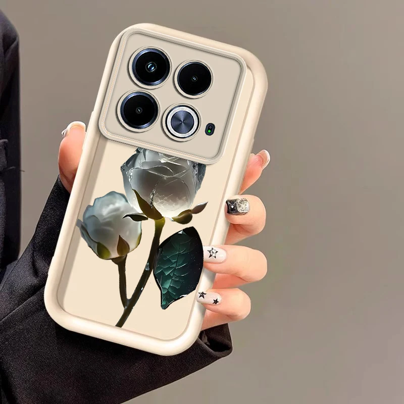 Poznámka 40 Bloom Flower New Sky Eye Pase Pase pre Infinix Note 30 40 40Pro 12Pro 30VIP Spark 6go 10 Go 10Pro 10c Smart 7HD 8 Cover