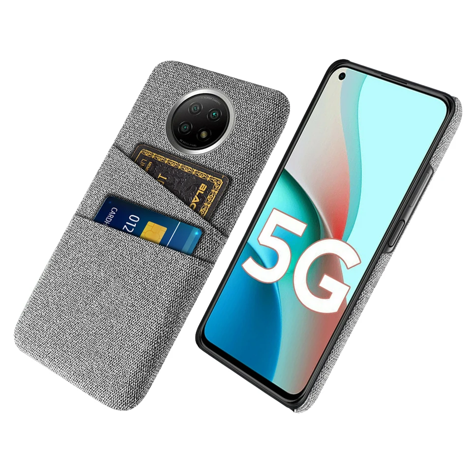 Poznámka 9T Redmi Poznámka 9t puzdro s dvojitou kartou textílie Luxusné obchodné kryt