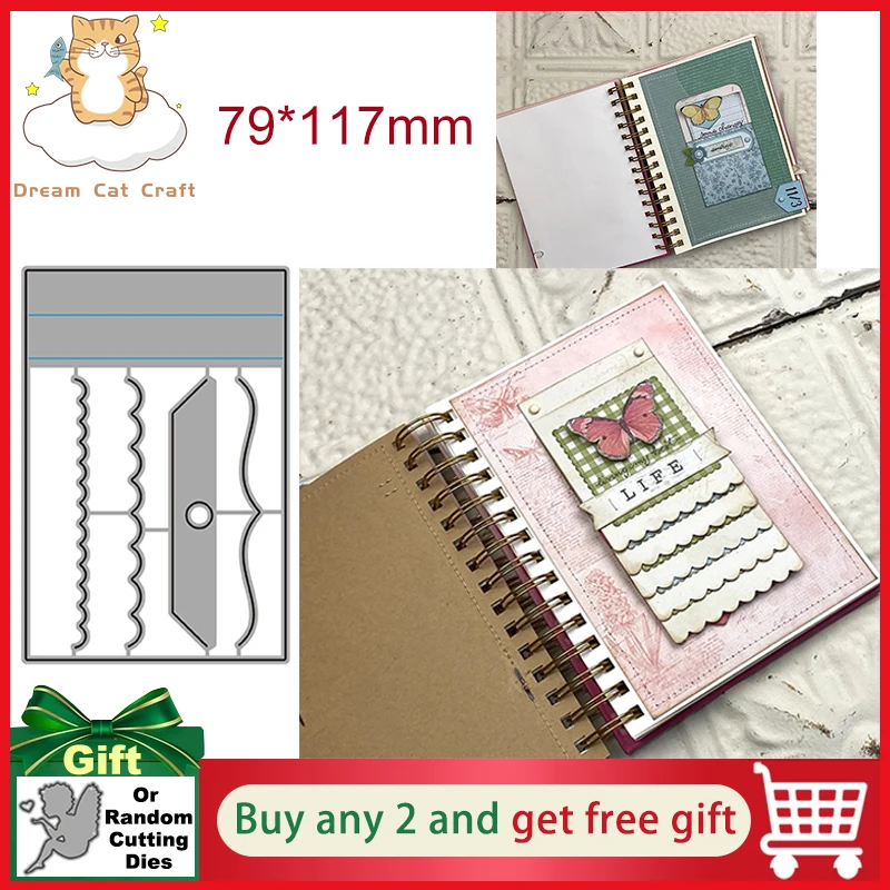 POZNÁMKY Plánovač Plánovač chrbtice viažuce kovové rezanie matiek pre scrapbooking šablón remeselnícky papier nožni