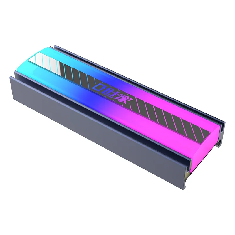 Pozvánka na pevné disky na pracovnej ploche 2280M.2 Chladenie pevného disku M.2SSD OTVORENIE ARGB LIGHT. Hliníkový chladič m2