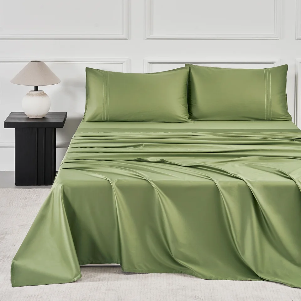 Počet závitov Jellymoni 400 100% Cotton Sateen Listy, extra mäkké chladiace listy - 16 