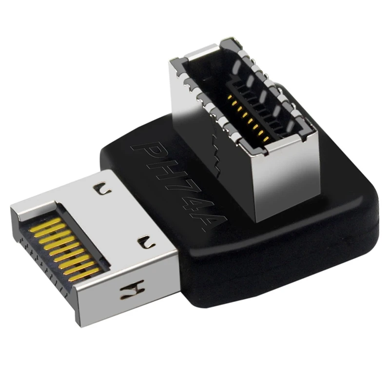 Počítačové základné dosky typu-e USB 3.1 Rozhranie typu-e 90 stupňov nainštalovaný adaptér predného typu-C lakte (PH74A)