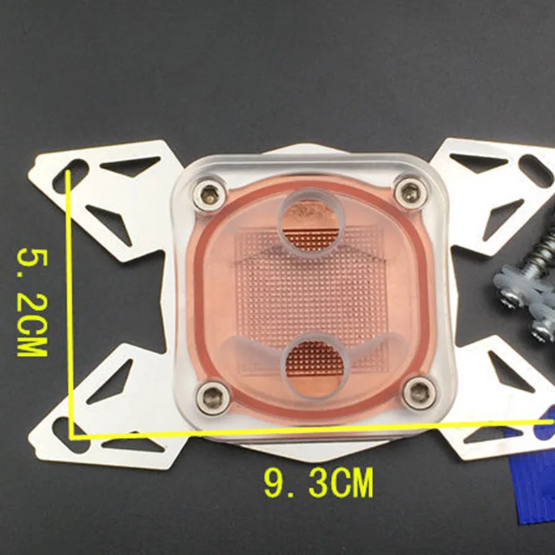 Počítačový CPU chladiča voda chladenie bloková bloková bloková základňa POM Cover pre LGA 1155 2011 AMD AM4 Fans Cooling