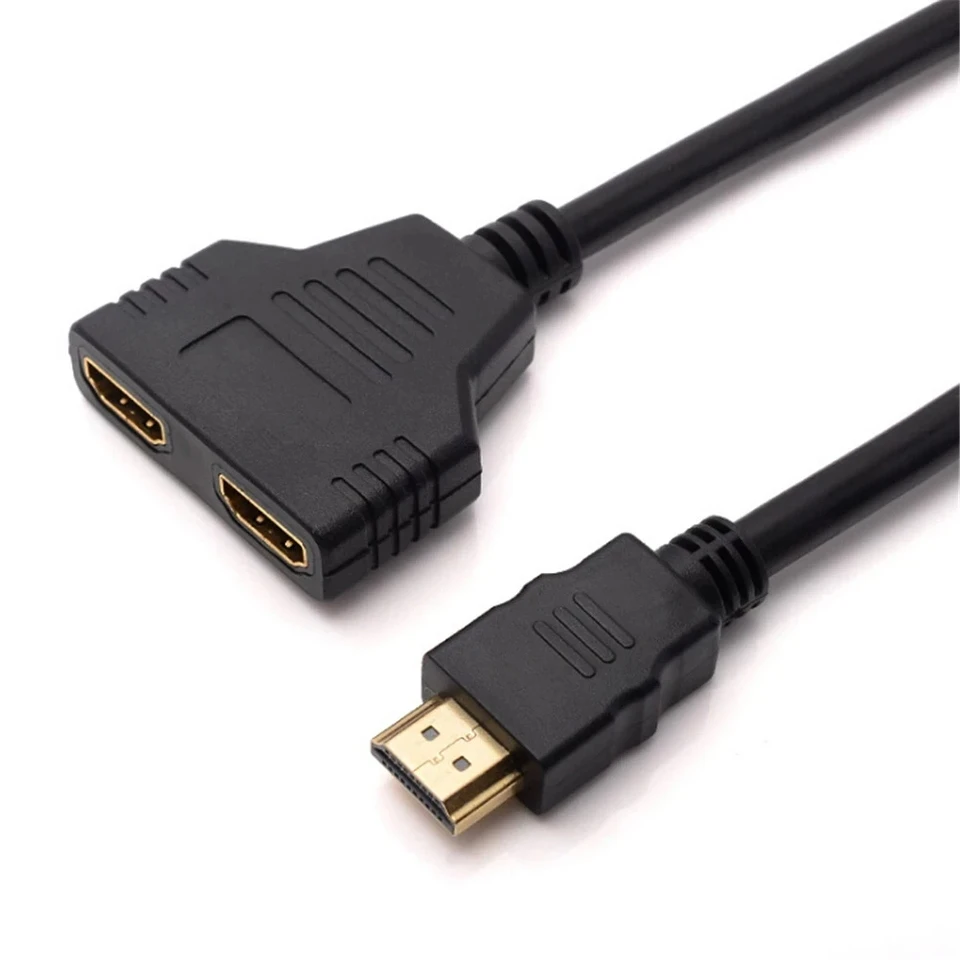 Počítačový monitor HD kábel HDMI jeden z dvoch 30 cm HD 1080p HDMI Splitter