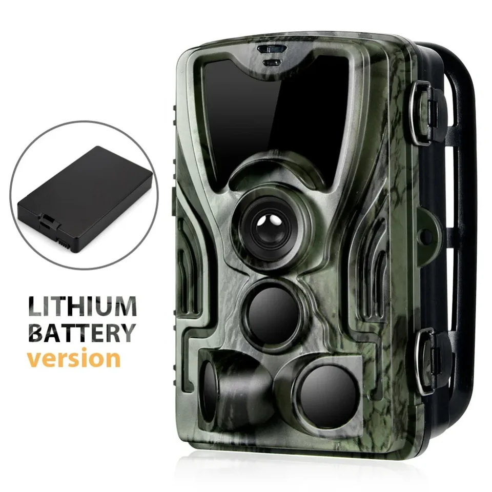 Poľovnícky fotoaparát s 5 000 mAh lítiová batéria 16MP HC801ALI 1080p IP65 Vodotesné fotografické pasce 0,3 s divokým dohľadom