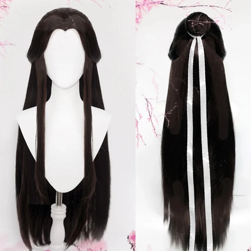 Požehnanie neba, požehnanie Xie lian parochňa čierne vlasy Tian guan ci fu hanfu parochne muži Halloween propy