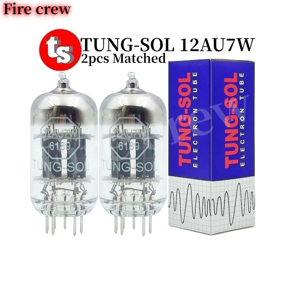 Požiarna posádka Tung-Sol 12AU7W 6189 Vákuová trubica Vymeňte ECC82 12AU7 B749 ECC802 E82CC CV4003 HIFI Audio Valve Elektronový zosilňovač elektrónovej trubice