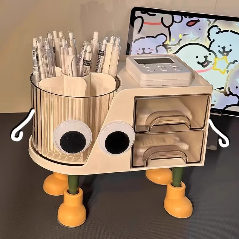 Pracovná plocha veľká kapacita držiaka na rotujúce perá, študent Creative Desk Student Storage Box, Office Lox Luxury High-End Storage Rack