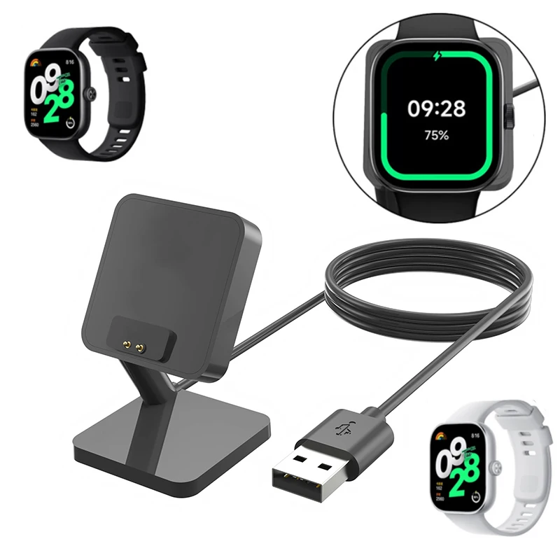 Pracovné stojanové nabíjačka adaptér USB nabíjacie káblové doklad Držiteľ stanice pre Xiaomi Redmi Sledujte 4 Power Charge Smart Accessories