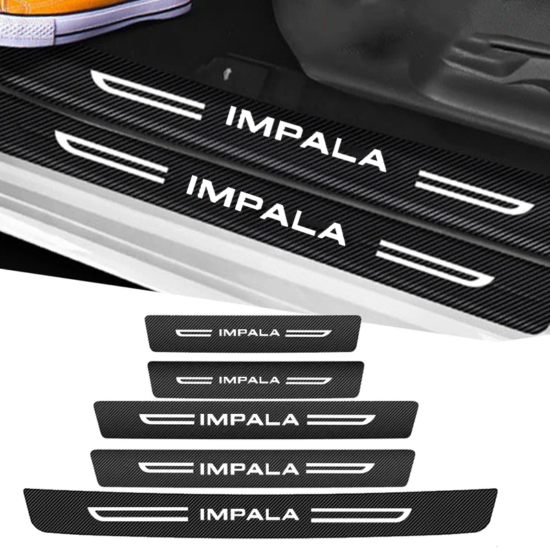 Prah prahovej prahu vozidla pre logo Logo Chevrolet Impala Trunk Bumper Rukaps vodotesné nálepky