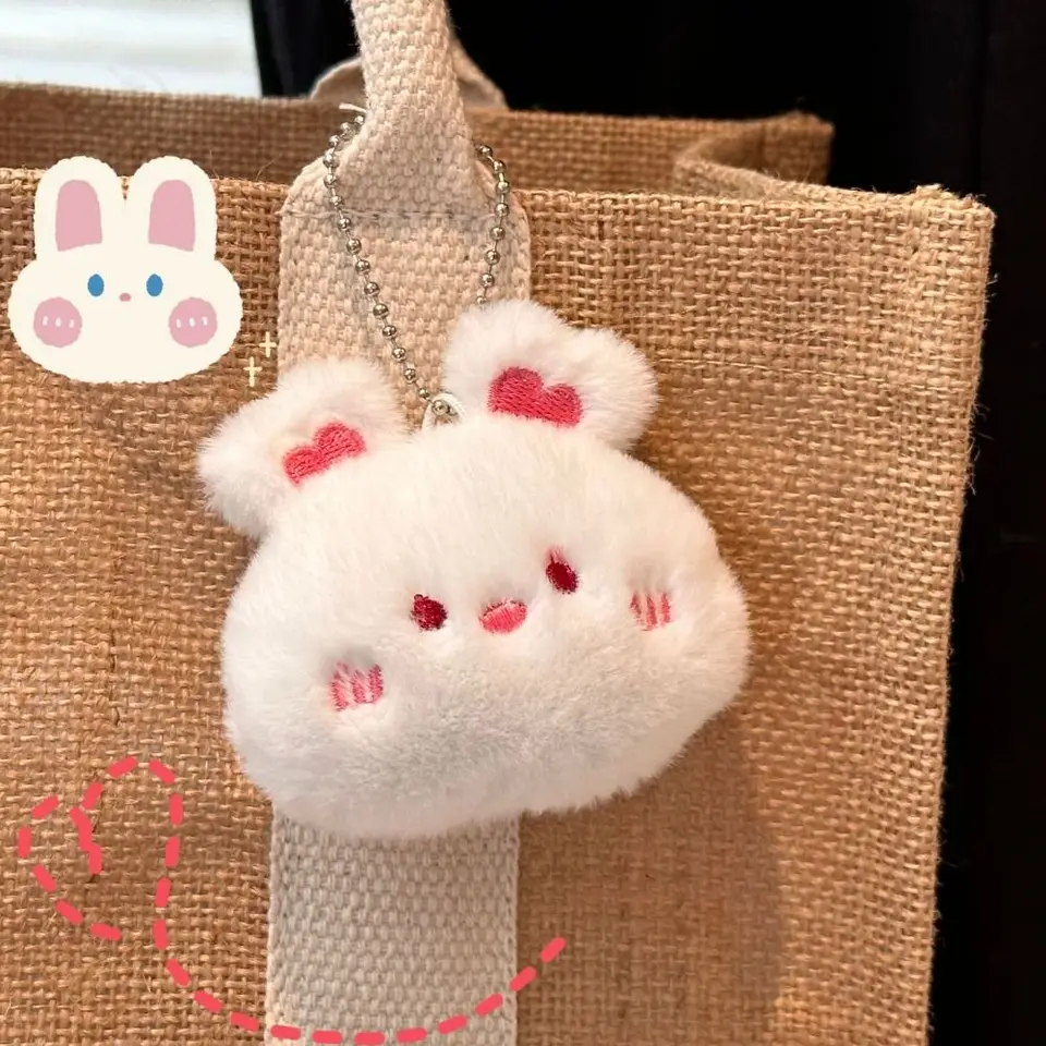 Pranka stláčanie panda plyšový keychain karikatúra plyšový plnený cvrlikaný medveď prívesok mäkká žaba vŕzganie králičieho bábiky zavesenie príslušenstva
