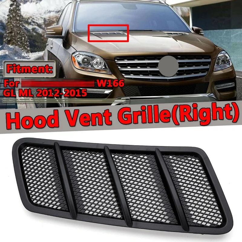 Pravá kapucňa Air Vent Grille Cover pre Mercedes-Benz W166 GL GL GL350 GL450 ML ML350 ML550 ML63 AMG 2012-2015 1668800205