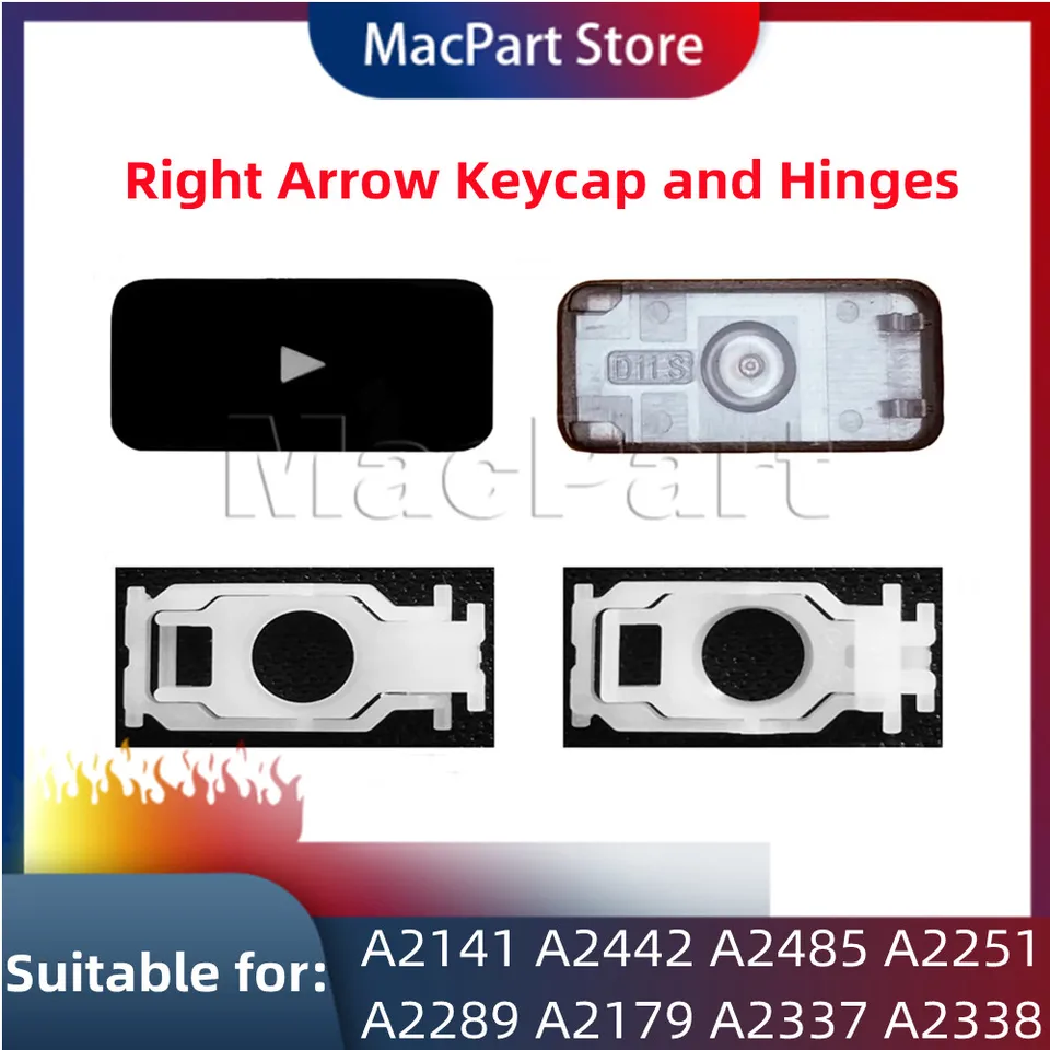 Pravá šípka KeyCap Key Scissor Clip Tinge kompatibilný s MACBOOK PRO/AIR MODEL A2141 A2251 A2289 A2179 A2337 A2338 A2442 A2485