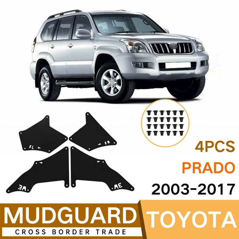 Pre 03-17 Prado Dominátor 2700 4000 Dekoratívny panel pre bahno, pneumatika Mudguard, kolesá kolesá kolesá kolesá kolesá