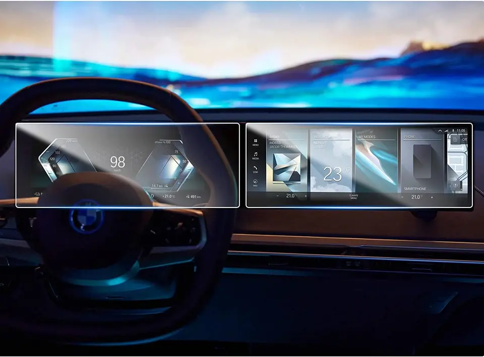 Pre 2023+ BMW IX I4 I7 X7 Chránič obrazovky 2023 IX IX Chránič HD CLEAR 2023 IX I4 14.9 v dotykovej obrazovke Protector