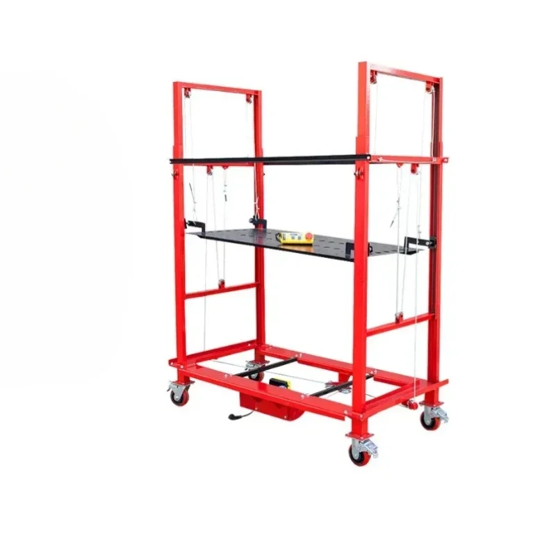 Pre 300 kg 500 kg nového záhybu nastaviteľné prenosné elektrické lešenie 6m výťahová platforma Safety Elevator Automatické diaľkové ovládanie