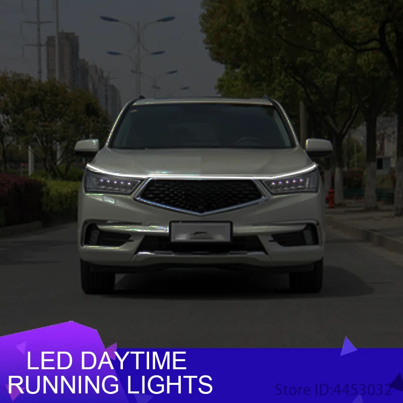Pre Acura MDX 2007 TSX 2008 RSX TLX LED DENNÉ RUDNÁ SKENÁ SKENÁ ŠTÚDENIA KAPY KAPA DRL DRL DECHODNÁ LAMPA LAMP 12V