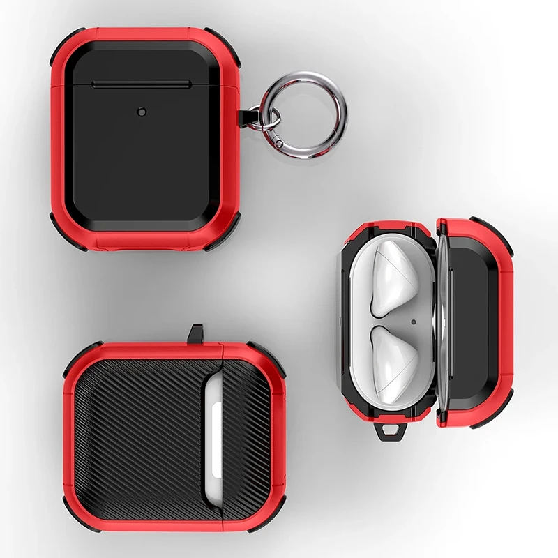 Pre AirPods Pro 1. 2. generácia puzdra s nárazovým krytom bezdrôtových slúchadiel Puzdro pre AirPods 3 2 1 (USB C/Lightning)