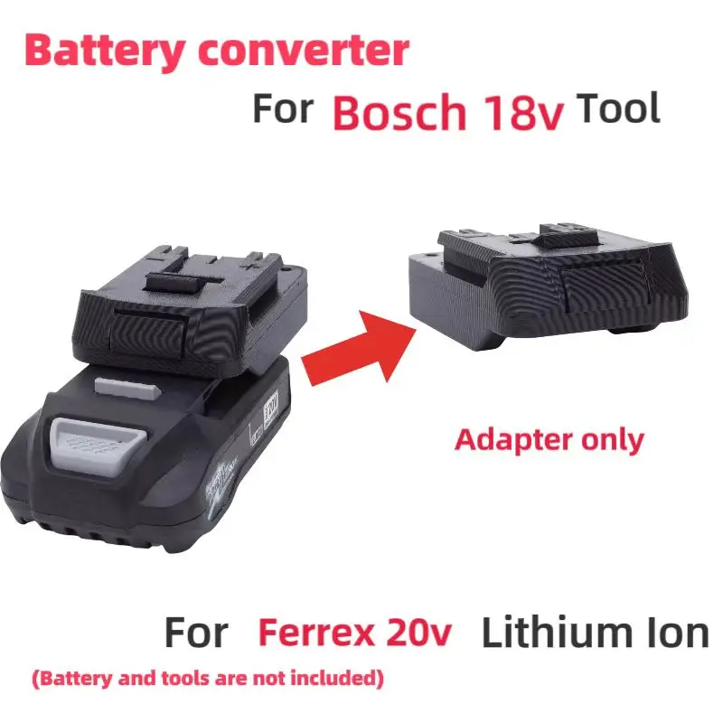 Pre aldi ferrex aktivované energetické lítium -iónové batérie konvertera prevedenia na Bosch 18V nástroj (iba adaptér)