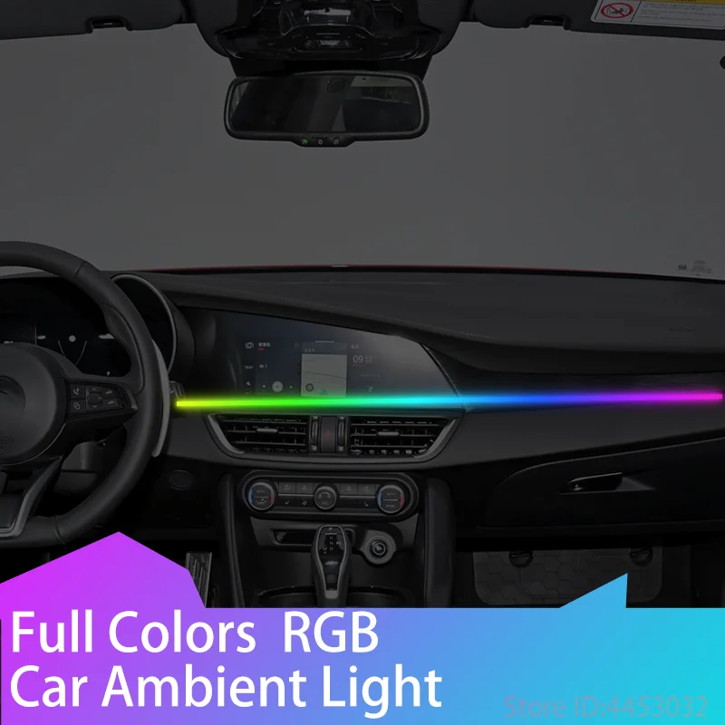 Pre Alfa Romeo 156 159 147 166 Giulia LED LED LED LIGHNT LIGHT LIGHT 64 Farba 110 cm Plné farby RGB CAR DISTERVOR COLMOSPELE LAMP