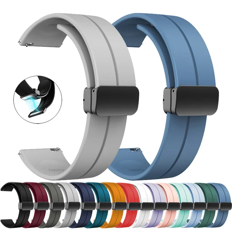 Pre amazfit magnetický popruh pre AmazFit GTS 4/2/2e/3/mini/GTR 4/3/Pro/GTR2/47 mm/42 mm/Stratos Silikón BRIP BIP BIP U Pro Band