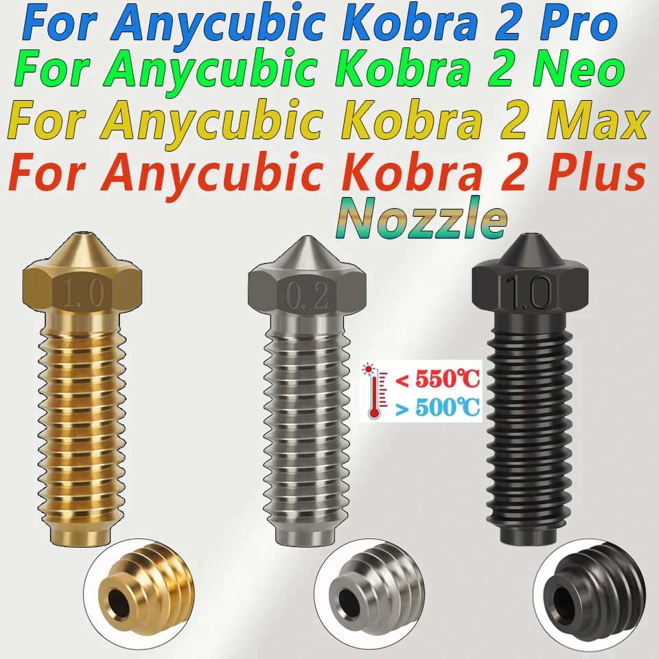 Pre anycubic Kobra 2 dýza pre AnyCubic Kobra 2 Neo/Kobra 2 Plus/Kobra 2 Pro/AnyCubic Kobra 2 max dýza 0,2 0,4 0,6 mm
