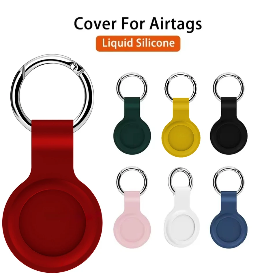 Pre Apple Airtags puzdro Tvrdé PC/Silikone Ochrané kryt Kľúčenka Klávesový kryt pre nárazový nárazový puzdro Apple Airtag