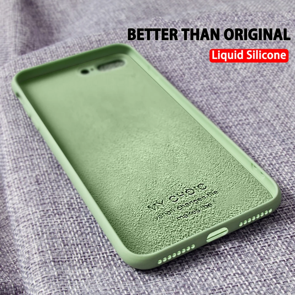 Pre Apple iPhone 5 5S SE Pôvodný kvapalina Silikónový telefón iPhone 12 11 Pro Max x xr xs Max 8 7 6s 6 plus tenký mäkký puzdro