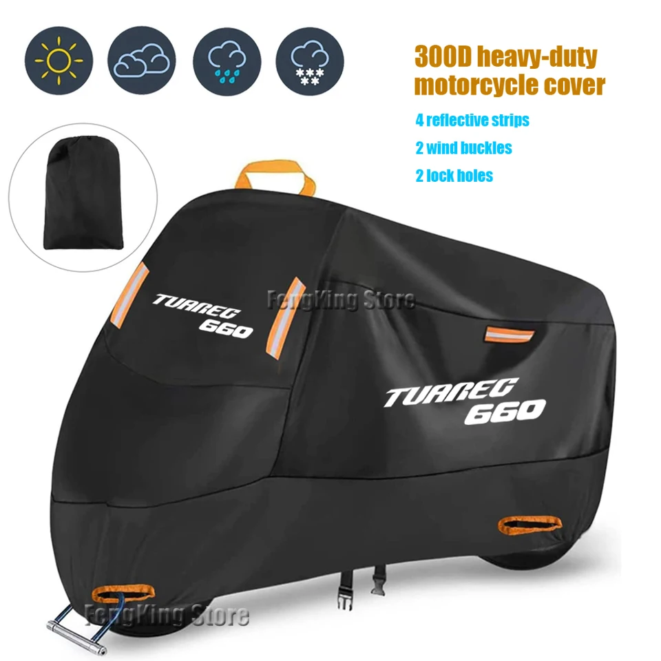 Pre aprílu Tuareg 660 Tuareg660 Motocyklový kryt UV ochranu proti prachu odolný voči prachom odolný voči motocykli vodotesný kryt motocykla