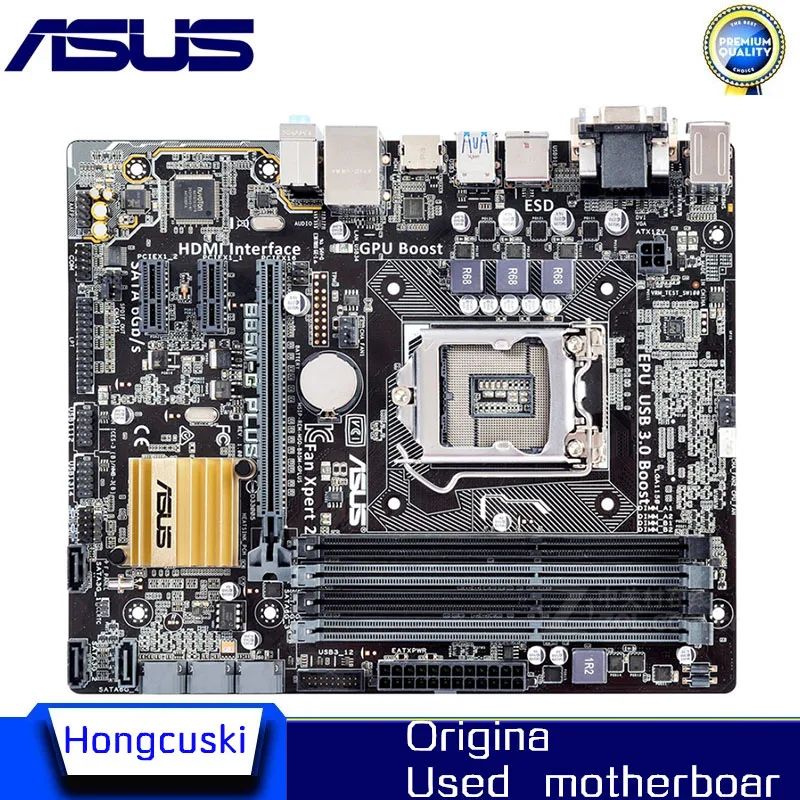 Pre ASUS B85M-G Plus použil LGA 1150 pre základnú dosku základnej dosky LGA1150 DDR3 SATA3 USB3.0 SATA3