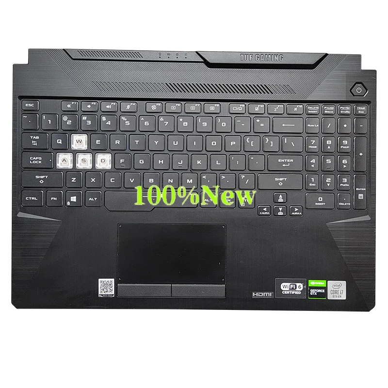 Pre ASUS FA506 FX506 FA506U FX506U PALLAMREST HORNE HORKY PRÍPAD W/ BOSPLIT Klávesnica 3BBKXTAJN00