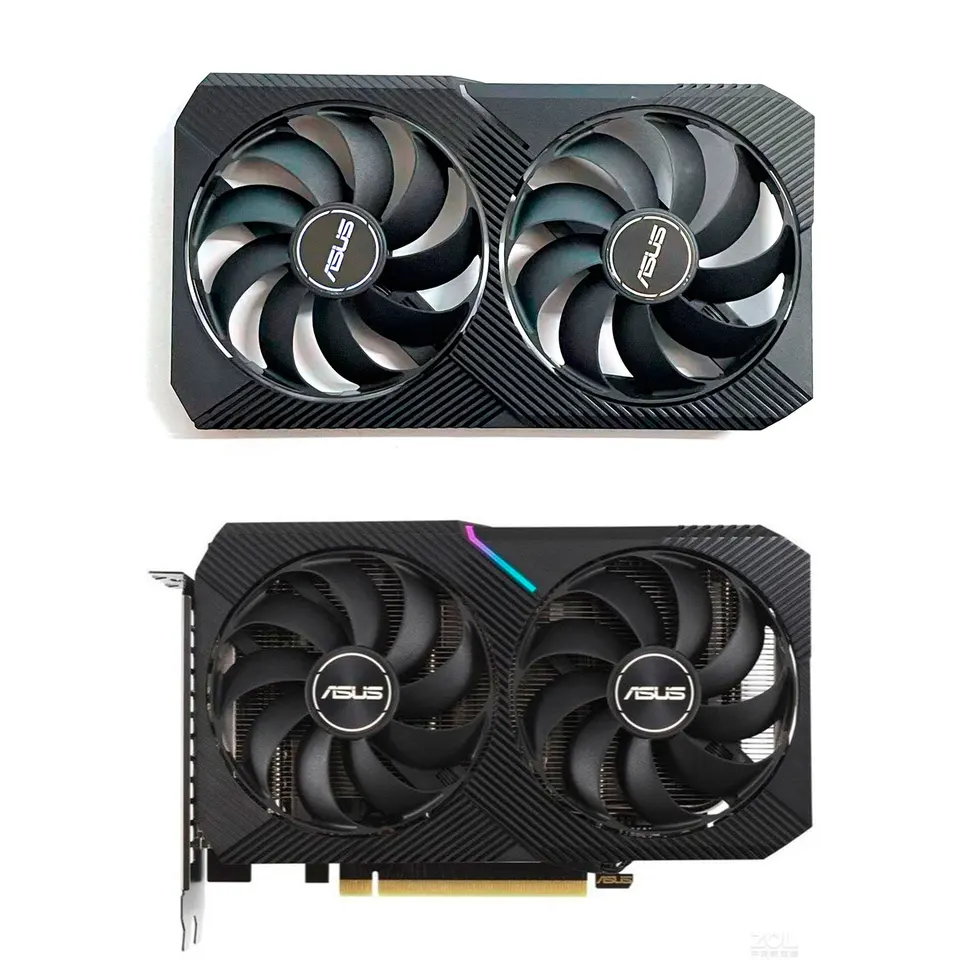 Pre ASUS GeForce RTX 3050 3060 3060ti Dual Mini OC Venti fanúšikovia T129215SU CF9010U12S RTX3050 RTX3060 RTX3060TI GPU Cooling Fan
