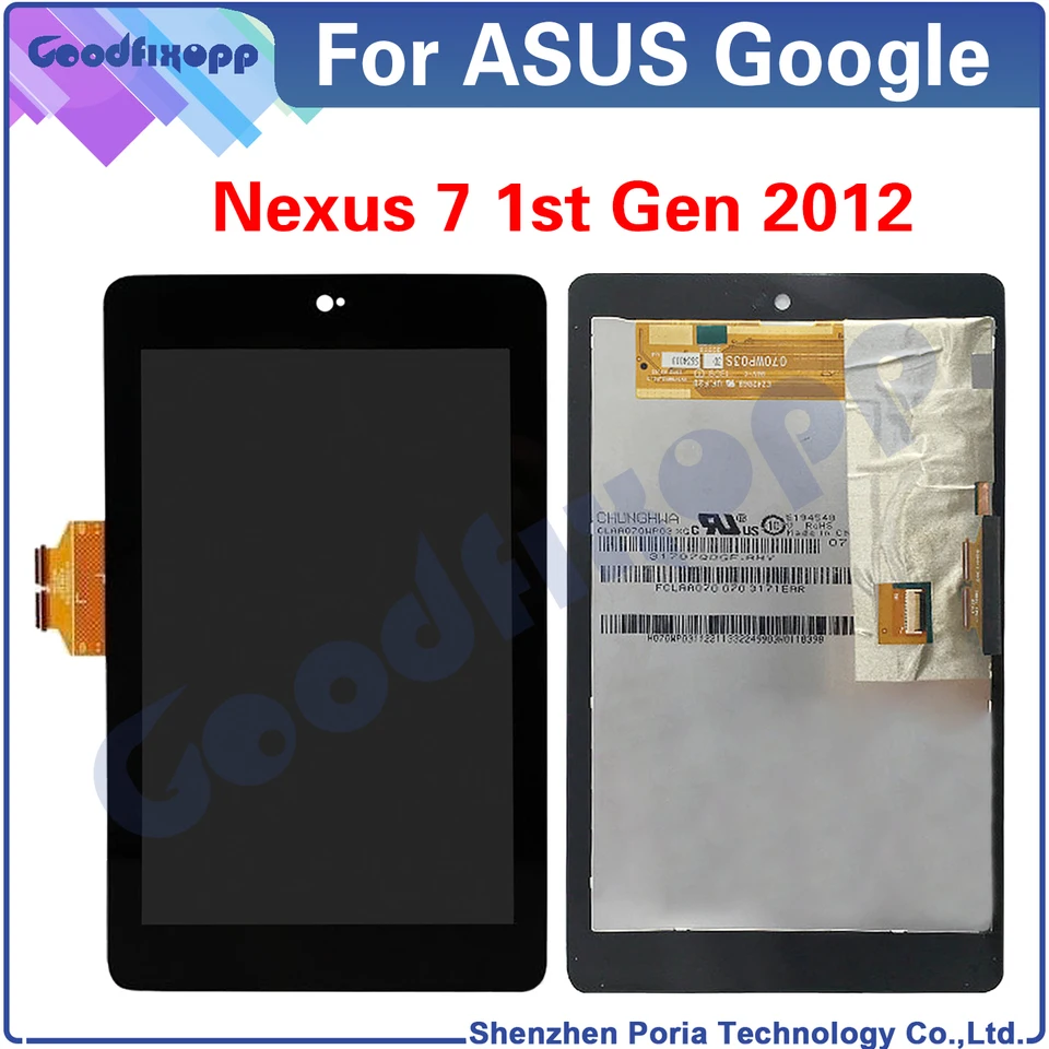 Pre ASUS Google Nexus 7 1. Gen 2012 ME370T ME370 LCD DISPLEY DISPLE DIGITÁTOR