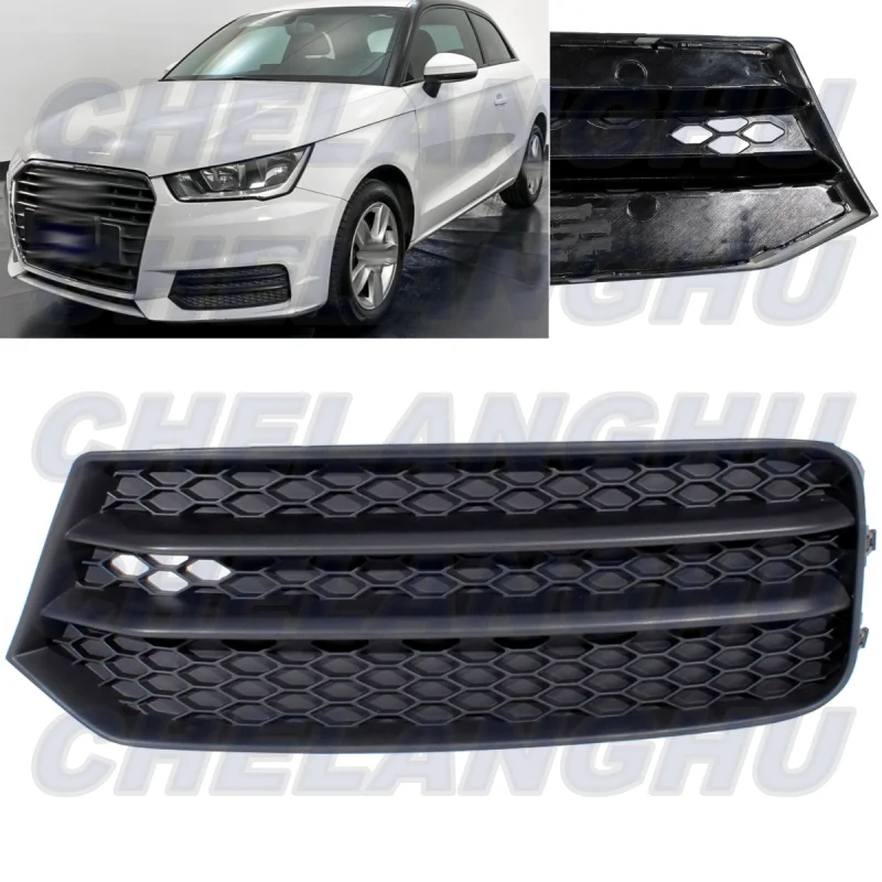Pre Audi A1 2016 2017 2018 2018 2019 na ľavej strane predná hmlová hmla Light Grille Cover Cover Auto príslušenstvo 8xA807681b