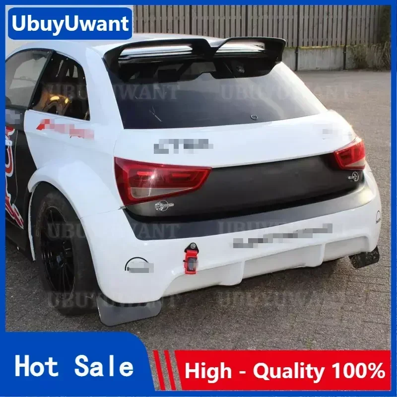 Pre Audi A1 R18 2010-2014 Vysoko kvalitné uhlíkové vlákno Zadné krídlo Krídle Zadná strecha Spiler Wing Kripte