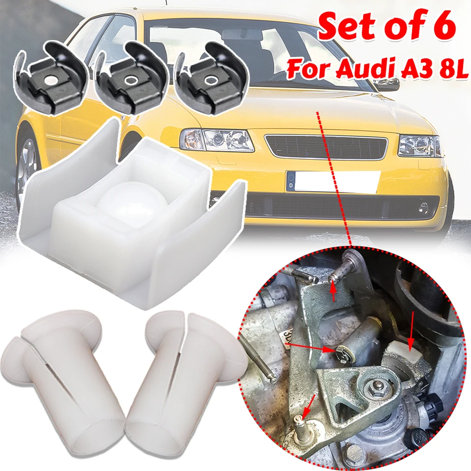 Pre Audi A3 8L Gear Selector Wiber Lock Lock Shift Relé relé páčkovú sklíčkovú topánku Bushing Bush Kit 1996 1997 1998 2000-2003