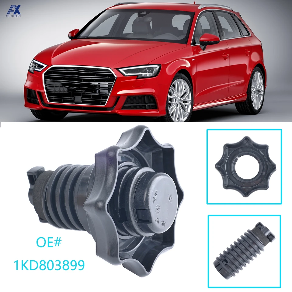 Pre Audi A3 8p 8V Q7 4L RS3 Pneumatika rezervného kolesa Upevňovacia skrutka Upevňovacia skrutka Čierna plastová autá príslušenstvo 1KD803899