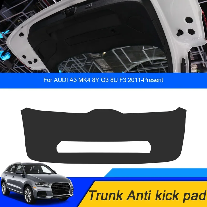 Pre Audi A3 Mk4 8y Q3 8u F3 2011-2025 Car Pu Kožená rohož Anti-Kick Cushion Trunk Weather Dust odolný