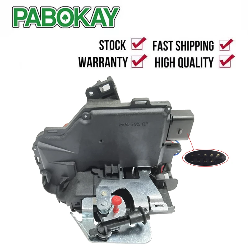 Pre Audi A4 8E2 B6 predné pravé dvere LOCK LHF 4B1837016E 8E1837016C