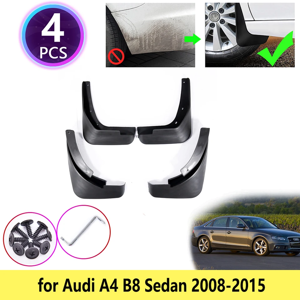 pre Audi A4 B8 2008 2009 2010 2010 2012 2013 2013 2015 2015 Sedan Mudguards Mudflaps Fender Guard Strešľovacie bahno Flaps