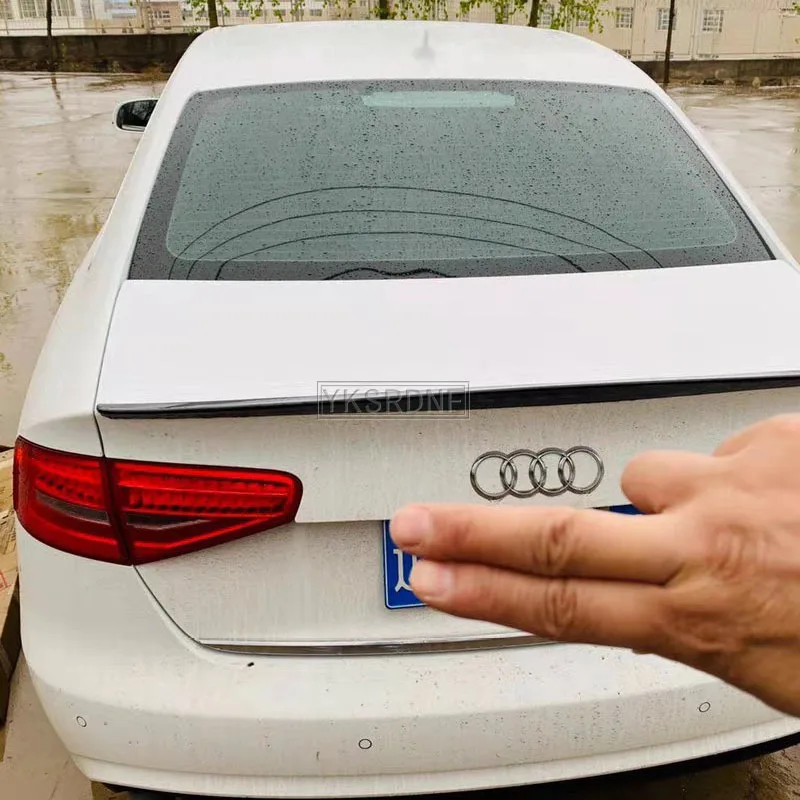 Pre Audi A4 B8 B8.5 2009 2010 2011 2012 2013 2014 2015 2016 Vysoko kvalitný plastový spoiler zadného krídla ABS ABS ABS
