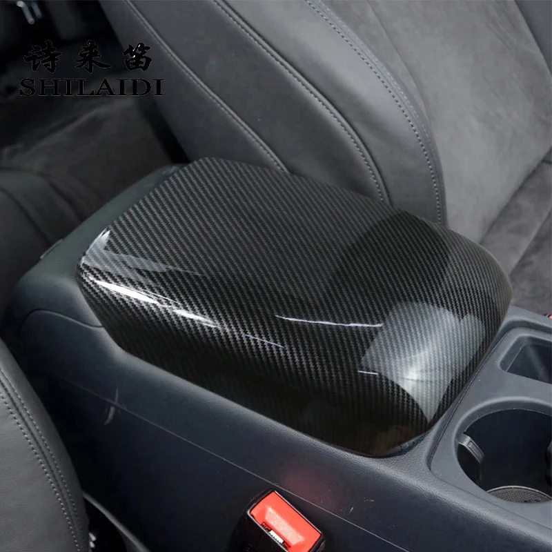 Pre Audi A4 B8 S4 A5 S5 RS4 2009-2016 Uhlíkové vlákno Centrum Console Tidying Lot Box Decoration Orez
